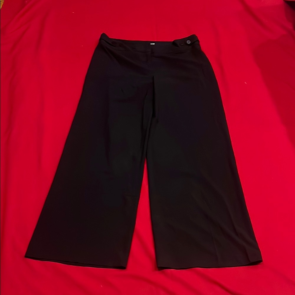 Kenneth Cole New York Black Wide Leg Pants
